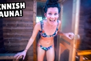 We Tried the FINNISH SAUNA (rolling in the snow)