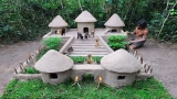 Rescue Abandoned Puppies Building Mud Dogs House With Swimming Pool